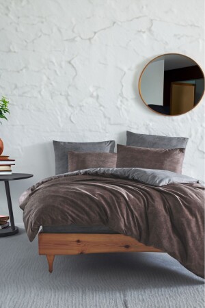 - Duvet Cover Set with Fitted Sheets, Double TREND-FLAT COLORS GRM0078 - GARDEN ROOM