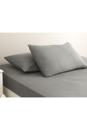 Düz Pamuklu King Size Çarşaf 260x280 Cm Çakıl Taşı - English Home
