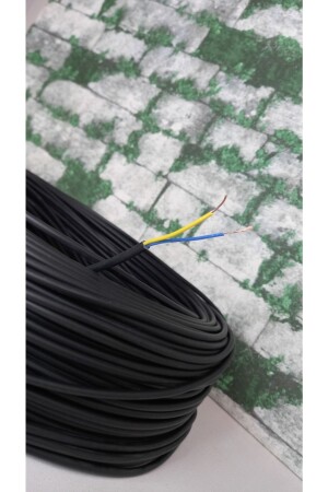 E27 Siyah Avize Kablosu 2*0,50 20 Metre 34 x 48 Salon - Oturma Odası 35 - 50 Plastik 1 Siyah Modern ZM0052 - Genel Markalar