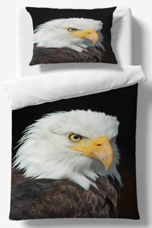 Eagle 3D Patterned Single Duvet Cover Set elsedekornevtek89 - Else Dekor