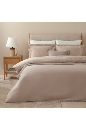 Earna Duvet Cover Set 230x220 Cm Stone CD231TEK288 - Chakra