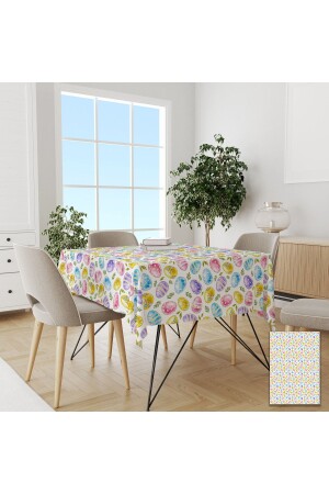 Easter Colored Eggs Carefree Tablecloth - Pusula Home