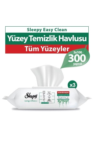 Easy Clean Yüzey Temizlik Havlusu 100 Yaprak X 3 Adet - Sleepy