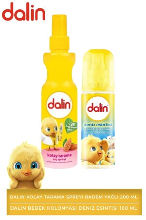 Easy Combing Spray with Almond Oil 200 ml + Dalin Baby Cologne Sea Breeze 100 ml - Dalin