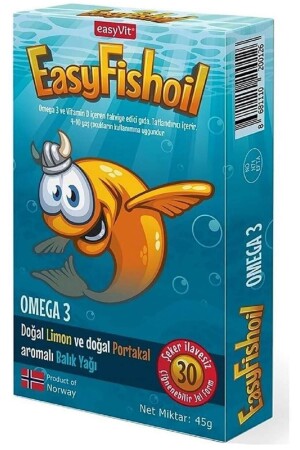 MNZ- Easy Fish Tablet Orange 30 Pack ARDYZRSHPMN1003615 - Easy Fishoil