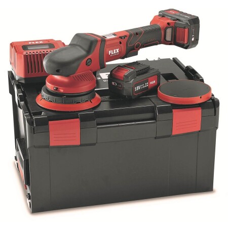 Eccentric cordless polisher FLEX XFE 15 150 18.0-EC/5.0Ah Set - FLEX Polishers