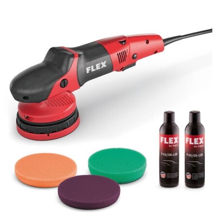 Eccentric polisher and polishing accessory set FLEX XCE 10-8 125 - FLEX Polishers