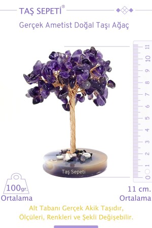 Echter Amethyst-Natursteinbaum - Taş Sepeti