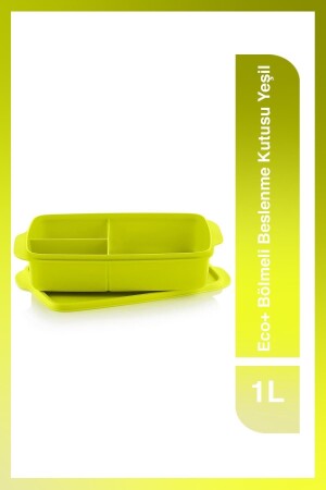Eco- Bölmeli Beslenme Kutusu 1l Yeşil PKTTPRYNSET158 - Tupperware