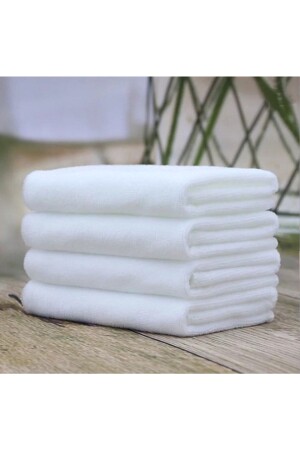 Eco Set of 4 50x80cm White Cotton Towels BYZ. HVL. 4X - CottonTherapy