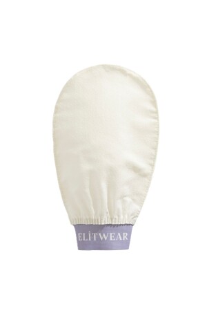 Ecru Bath Shower Scrub Exfoliating Mitt 100% Flush Silk Premium For Women And Men - Elitwear
