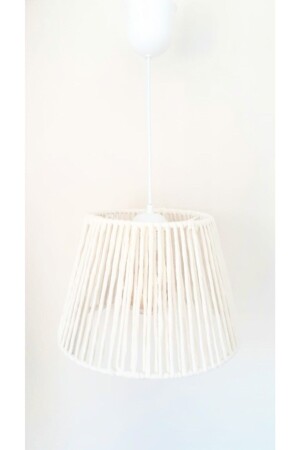 Ecru Macrame Rope Wrapped Pendant Lamp Chandelier 077VZ - C&A
