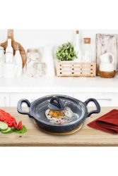 Eda Döküm Granite 22 Cm Single Bowl With Lid Est22kpkli - Esta