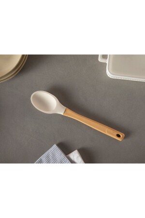 Eddy Silicone Serving Spoon 29 Cm Light Beige 10036636 - English Home