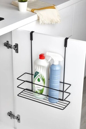 Edelstahl-Schwarzmetall-Schranktür-Reinigungsmittelspender, platzsparender Aufhänger, Geschirrspüler-Spender - Kitchen Store