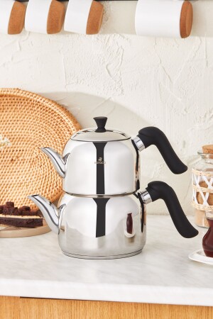 Edena Midi Teapot Set with Induction Base Black 153. 03. 08. 2259 - Karaca