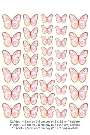 Edible Paper Cake Cupcake Top Edible Paper Print with Pink Butterfly Picture - Printiks