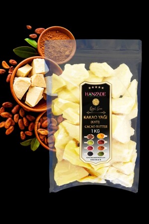 Edible Pure Solid Cocoa Butter 1 Kg 8354 - Hanzade Bitkisel