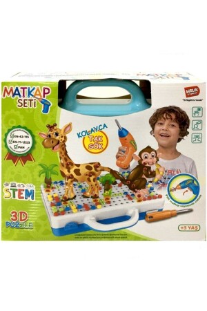 Educational 340 Piece 3D Creative Drill Repair Set Toy Disassemble and Install - Birlik Oyuncak