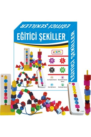 Educational Shapes Stringing Bead Sorting Speedy Bak Diz Boz ZK-EĞTCŞKL - Zekice