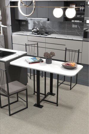 EFES WHITE FOLDING TABLE. KITCHEN TABLE- DINING TABLE- - Retodesign