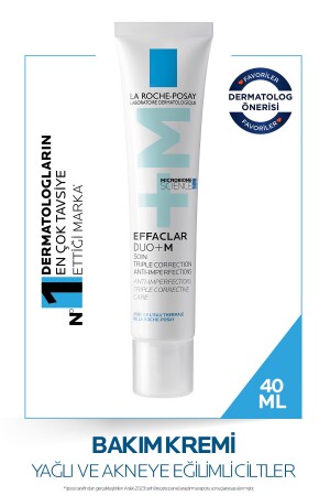 Effaclar Duo-M Yağlı- Akne-Sivilce Eğilimli Ciltler için Yüz Bakım Kremi 40ml - La Roche Posay