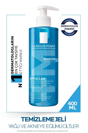 Effaclar Jel Yağlı- Akne -Sivilceye Eğilimli Ciltler için Yüz Temizleme Jeli 400ml - La Roche Posay