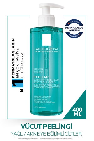 Effaclar Mikro-Peeling Yağlı- Akne -Sivilceye Eğilimli Ciltler için Arındırıcı Vücut Jeli 400ml - La Roche Posay
