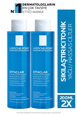 Effaclar Tonic Firming Tonic for Oily and Acne Prone Skin 200ml X2 8681689314996 - La Roche Posay