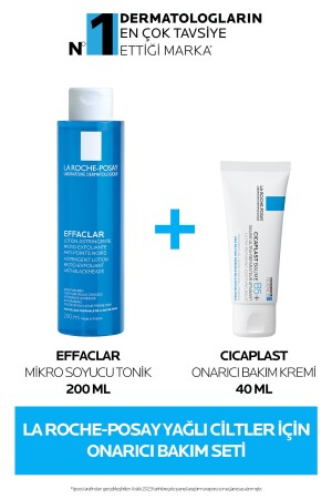 Effaclar Tonic for Acne-Prone Skin 200ml + Cicaplast Baume B5 Repairing Care Cream 40ml LRP20220009 - La Roche Posay