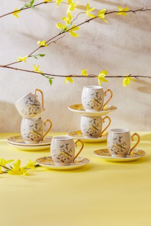 Efteni Coffee Cup Set for 6 Persons 90 Ml 153. 03. 06. 9245 - Karaca
