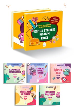 Eğitici Etkinlik Kitabım ( 5'li kitap seti 170 sayfa ) - Mahlas Yayınları