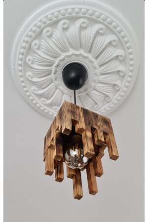 Egn Decorative Natural Rustic Chandelier 77377738883 - Ahşap