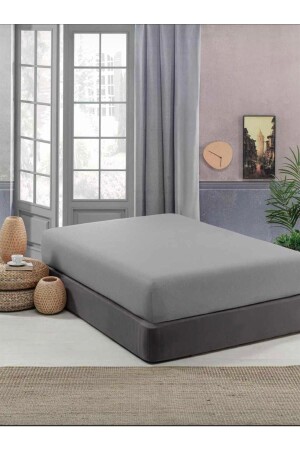 Einfaches, bügelbares, gekämmtes elastisches Laken aus Baumwolle Betsey001453 - Sheri Home