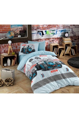 Einzelbettbezug-Set für Jungen, Race MH01218 - Mira Home