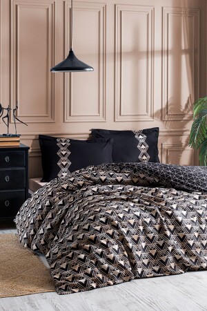 Einzelbettbezug-Set Schwarz Ouro 2826777 - Özdilek