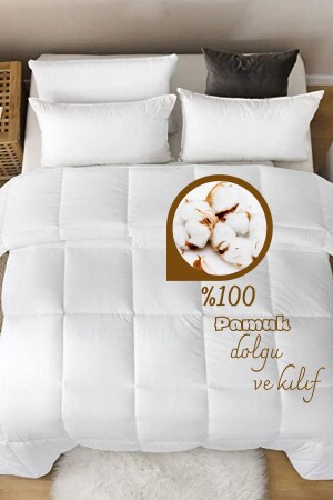 Einzelbettdecke aus 100 % natürlicher Baumwolle. - Elyaf Sepeti