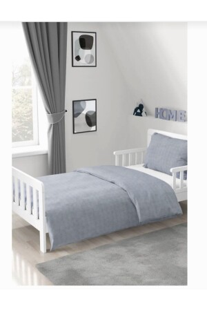 Einzelnes graues Bettbezug-Set, 155*215 Bettbezug-Kissenbezug TYC00680844265 - Kaan
