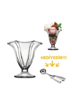 Eis- und Dessertschale mit 6 Eislöffeln, Geschenk TYC00102717100 - Paşabahçe