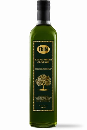 Ekim Soğuk Sıkım Naturel Sızma Zeytinyağı 500 ml Cam Şişe – Yüksek Kalite Extra Virgin Zeytinyağı | Salata, Yemek ve Mutfak Kullanımı İçin- Ekstra virgin - EKIM