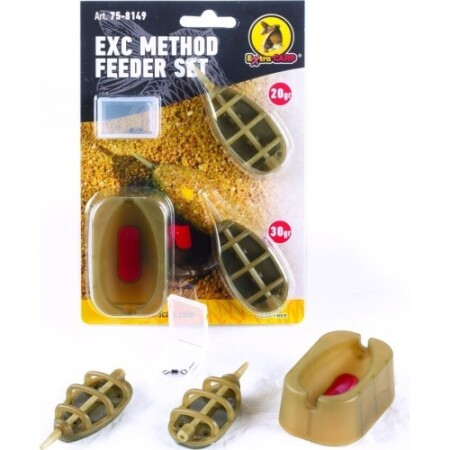 Ekstra sazan kalıbı içeren yemleme seti, 50,60g - Extra Carp
