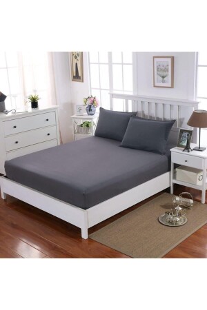 Elastic Combed Cotton Bed Sheet 1. Quality 26 Colors Single Double King Size - Sheri Home Tekstil