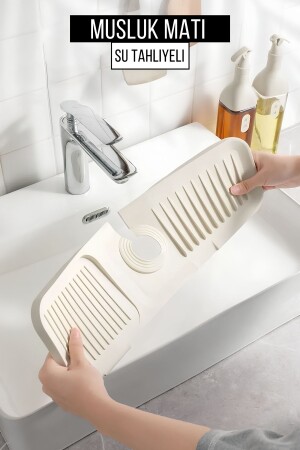 Elastic Faucet Mat Water Holder Organizer Non-Slip Base Organizer Kitchen Bathroom Sink - Orvila