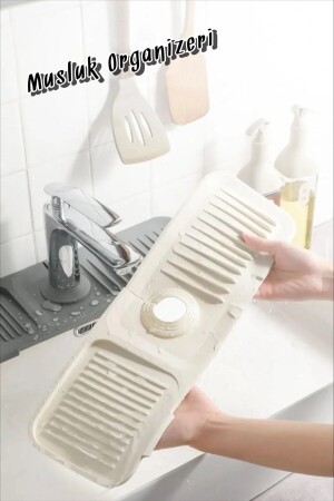 Elastic Multi-Purpose Flexible Faucet Organizer Non-Slip Water Holder FMA422582 - Şahane Pazar