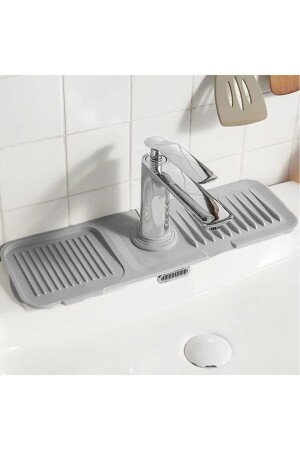 Elastischer Wasserhahn-Matten-Wasserhalter-Organizer, rutschfester Basis-Organizer für Küche, Badezimmer, Waschbecken - Doccini