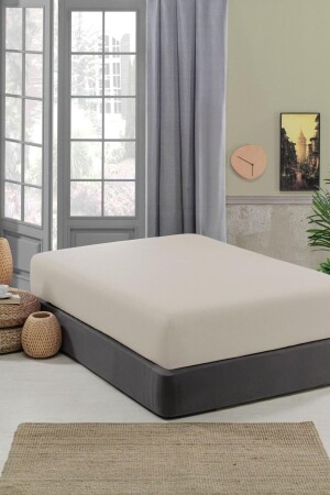 Elastisches Bettlaken aus Baumwolle für King-Size-Betten, 180 x 200 cm - Conzaliza