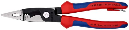 Electrical installation pliers with mounting point KNIPEX 1382200T - Knipex