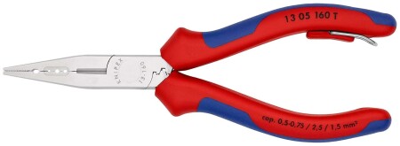Electrician's pliers with mounting point KNIPEX 1305160T BK - Knipex