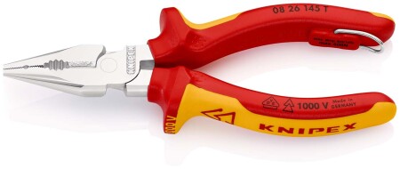 Electrician's pliers with narrow jaws with mounting point KNIPEX 0826145T - Knipex