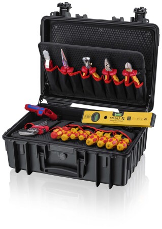 Electrician's tool case KNIPEX Robust23 Start, 24 pieces - Knipex